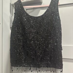 Vintage Beaded Fringe Camisole